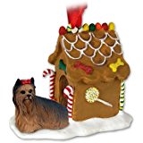 Yorkie Gingerbread Christmas Ornament